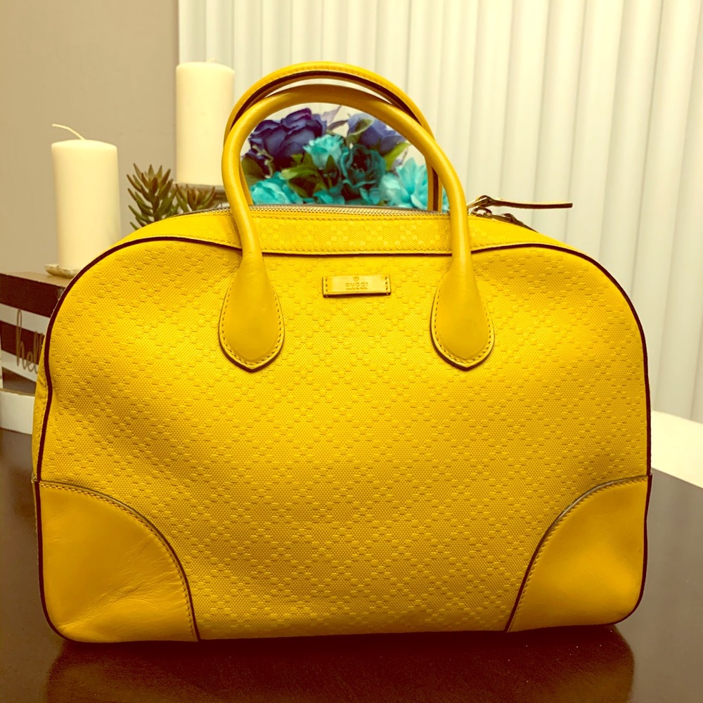 🔴▪️SOLD▪️🔴GUCCI Bright Diamante Leather Duffle